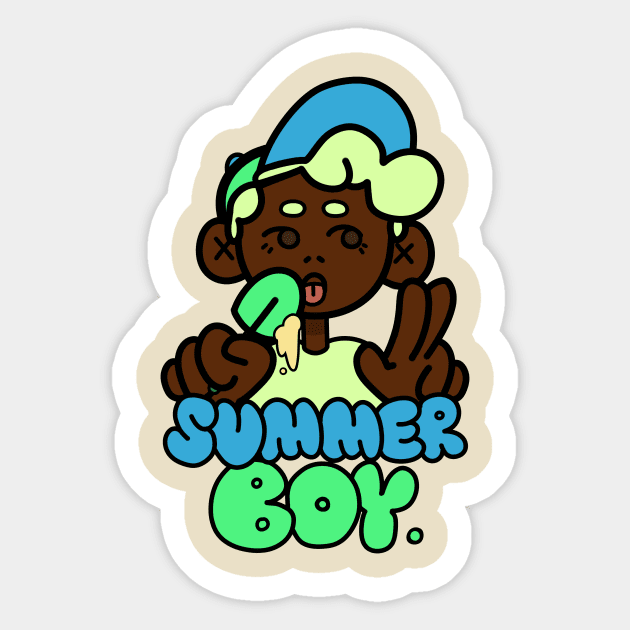summer boy 3 ! Sticker by stickerjock